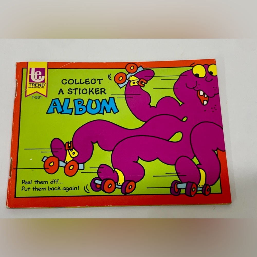 1980 Vtg Trend Sticker Album Collection of Stickers